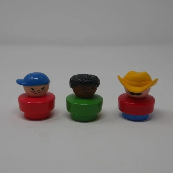 Vintage Fisher-Price Lot of 3 1990s Vintage Little People Toys Rare Toy Figures - Picture 3 of 3